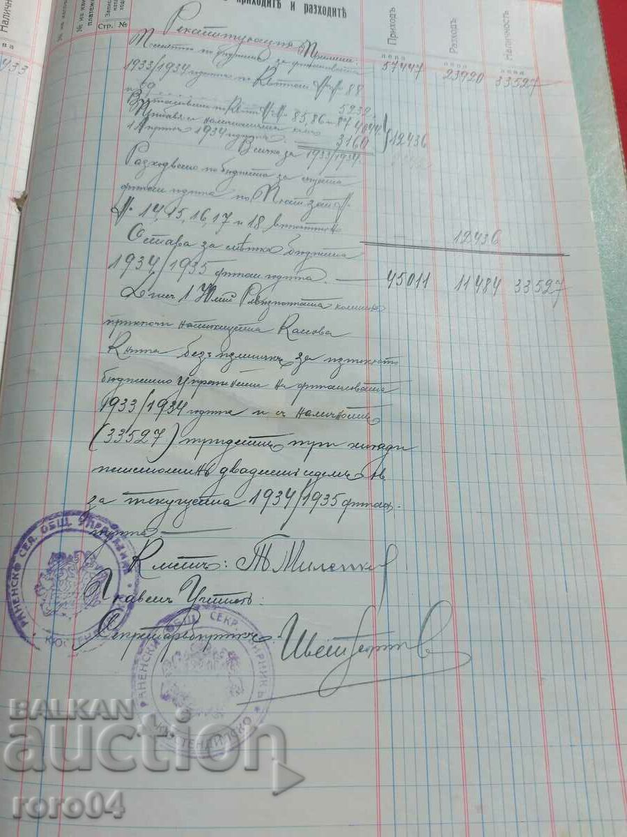 KYUSTENDILSKO - village of RANINTSI - CASHBOOK - 6 KYUSTENDILSKO - village of RANINTSI - CASHBOOK - 6