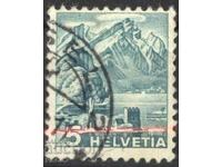 Клеймована марка Пейзаж Планина 1936 от Швейцария