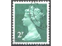 Stamped Queen Elizabeth II 1971 of Great Britain