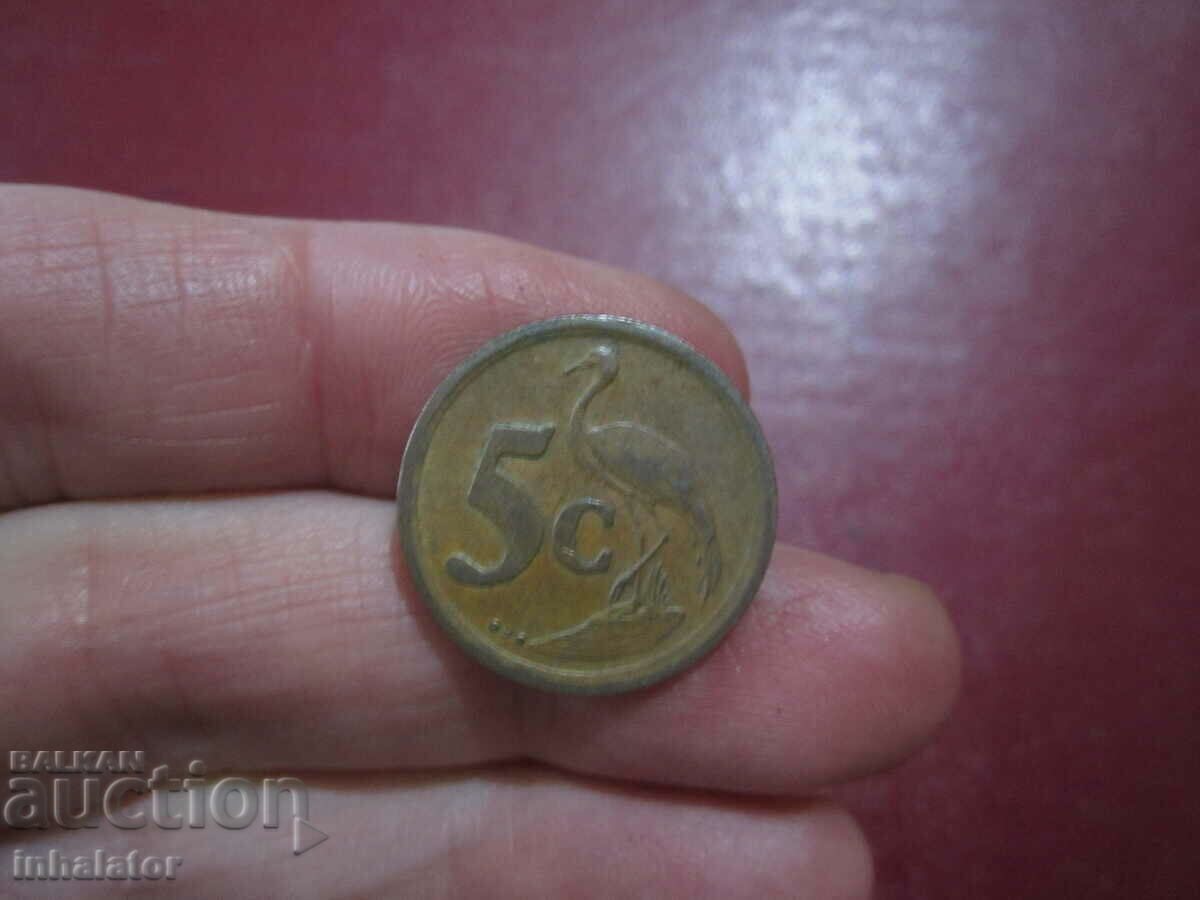5 цента  ЮАР - 1994 год