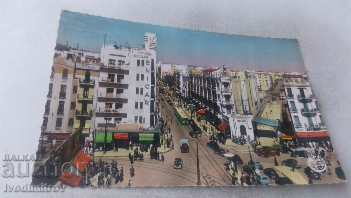 Пощенска картичка Tunis Place Anatole France