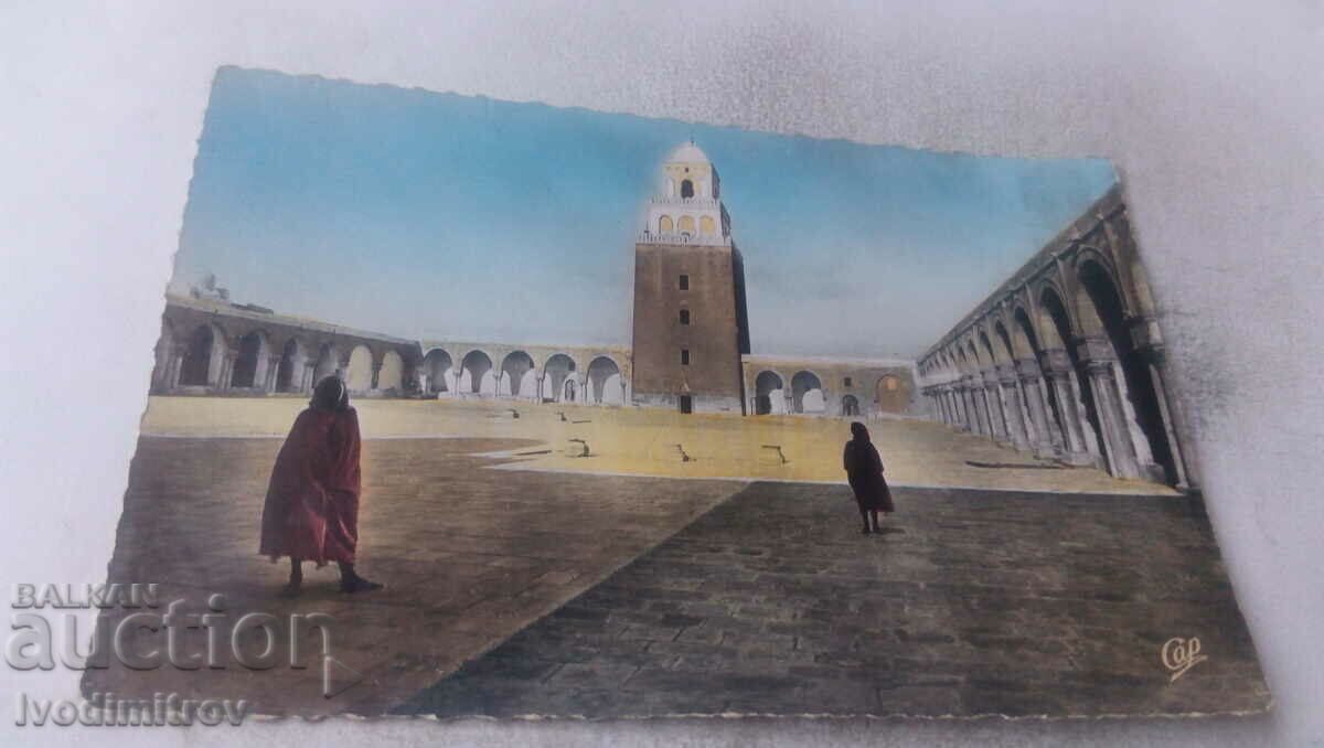 Carte poștală Kairouan Cour de la Grande Moschee