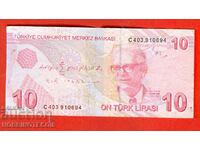 TURCIA TURCIA 10 Lire numărul 2009 SERIA C