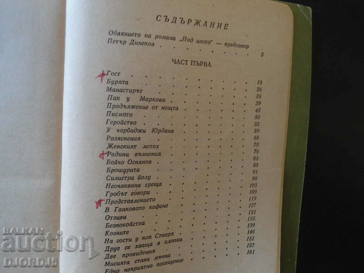 Ivan Vazov, Under the yoke with price 1.00 BGN | € 0.51 Ivan Vazov, Under the yoke with price 1.00 BGN | € 0.51