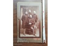 Old cardboard photo - military