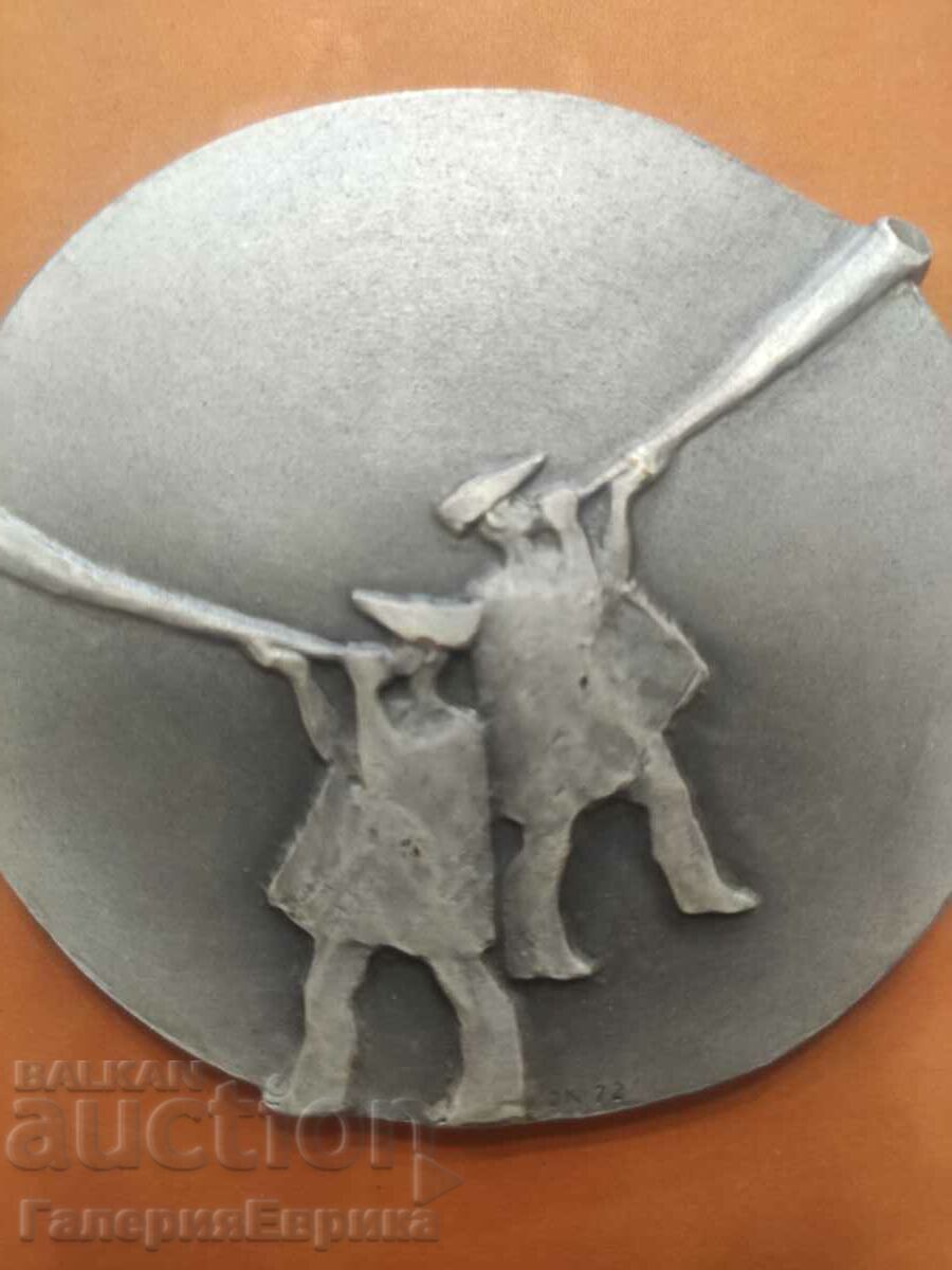 Auction Plaque TATRAN/Tatran authors 1972. Initials and year Auction Plaque TATRAN/Tatran authors 1972. Initials and year