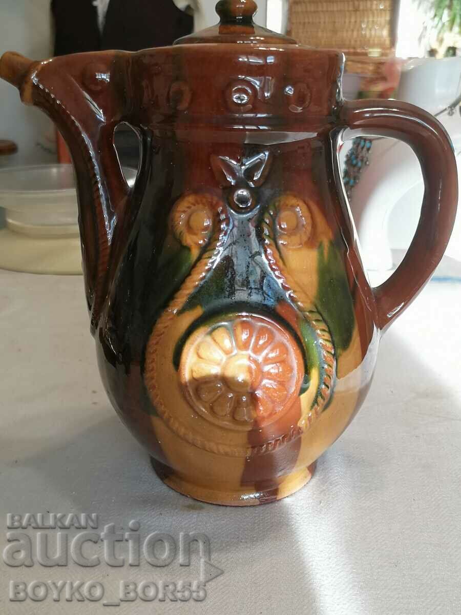Vintage Ceramic Wine Etnica Jug Handmade with price 57.00 BGN | € 29.14 Vintage Ceramic Wine Etnica Jug Handmade with price 57.00 BGN | € 29.14