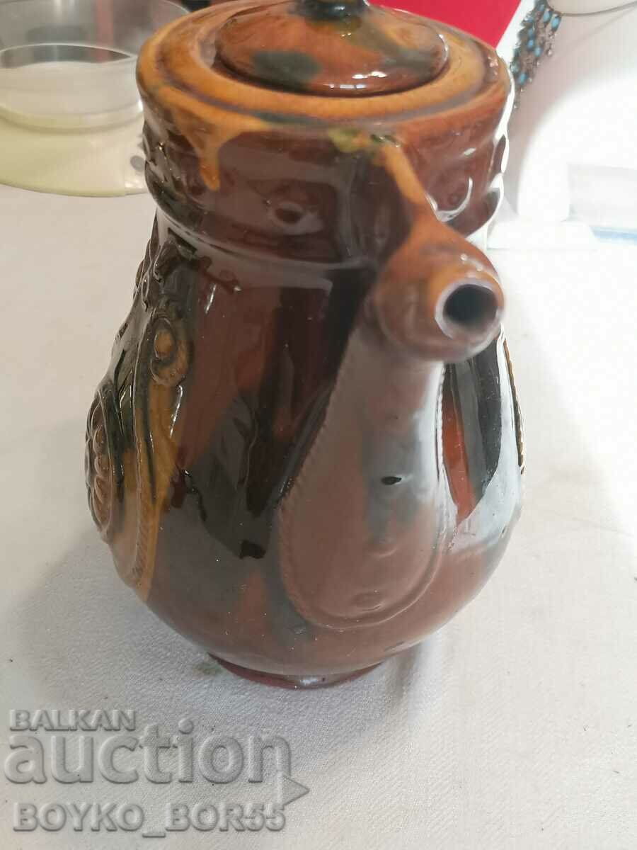Auction Vintage Ceramic Wine Etnica Jug Handmade Auction Vintage Ceramic Wine Etnica Jug Handmade