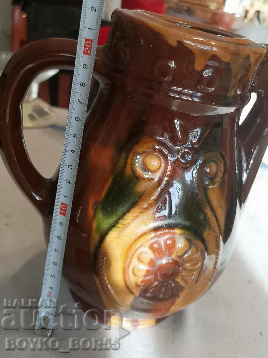 Delivery of Vintage Ceramic Wine Etnica Jug Handmade Delivery of Vintage Ceramic Wine Etnica Jug Handmade