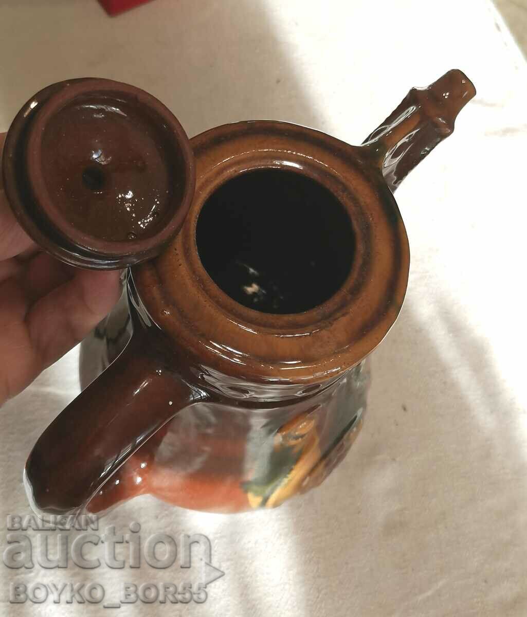 Vintage Ceramic Wine Etnica Jug Handmade - 5 Vintage Ceramic Wine Etnica Jug Handmade - 5