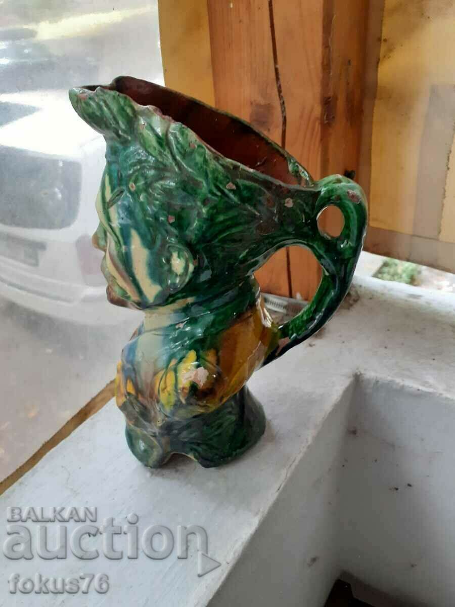 Auction Molded jug Trojan pottery Tsar Ferdinand Auction Molded jug Trojan pottery Tsar Ferdinand