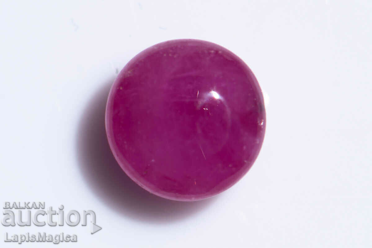 Ruby cabochon 1.26ct 5.5mm heat only