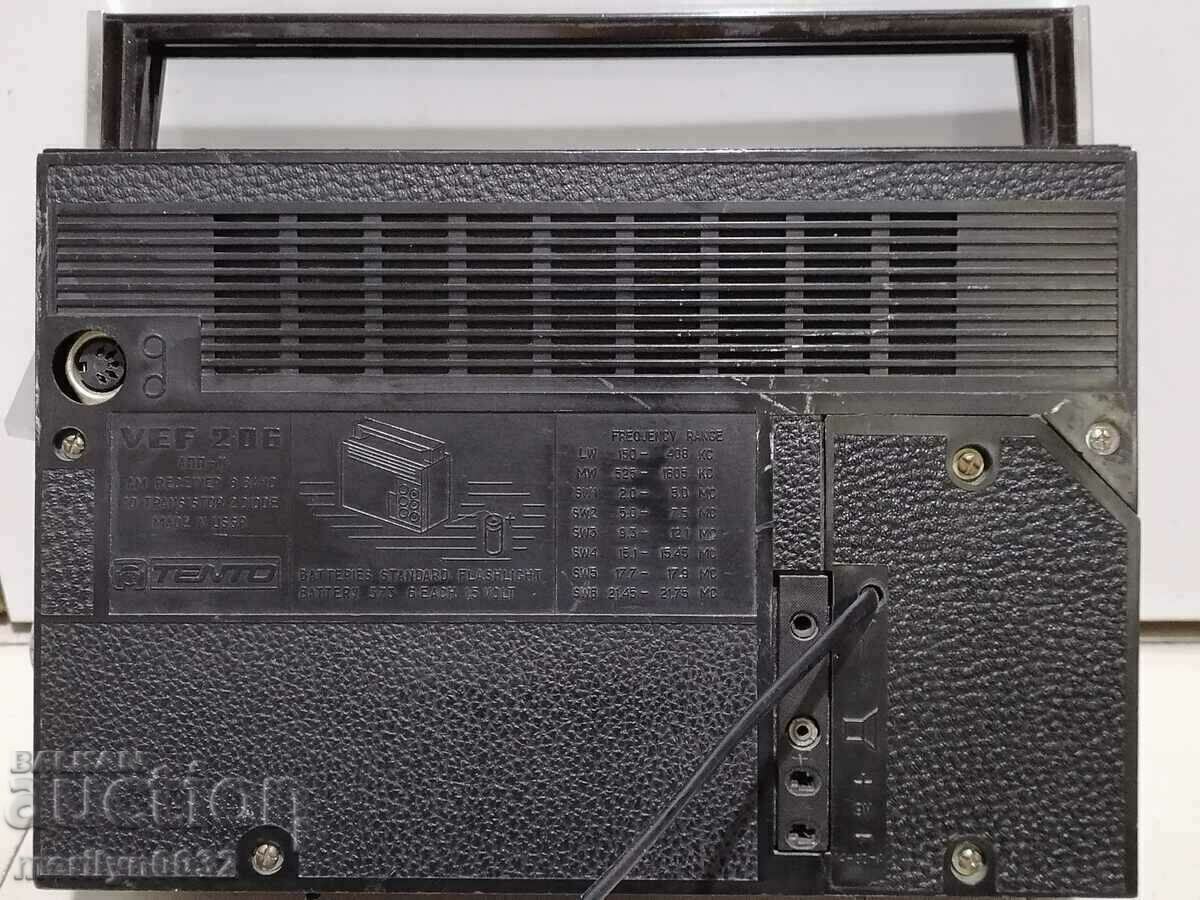 Soc transistor "VEF-206", radio set, radio, antenna - 6 Soc transistor "VEF-206", radio set, radio, antenna - 6