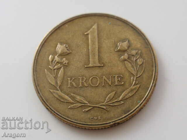 Greenland coin - 1 kroner 1957; Greenland
