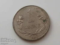монета Гренландия - 1 крона 1960; Greenland