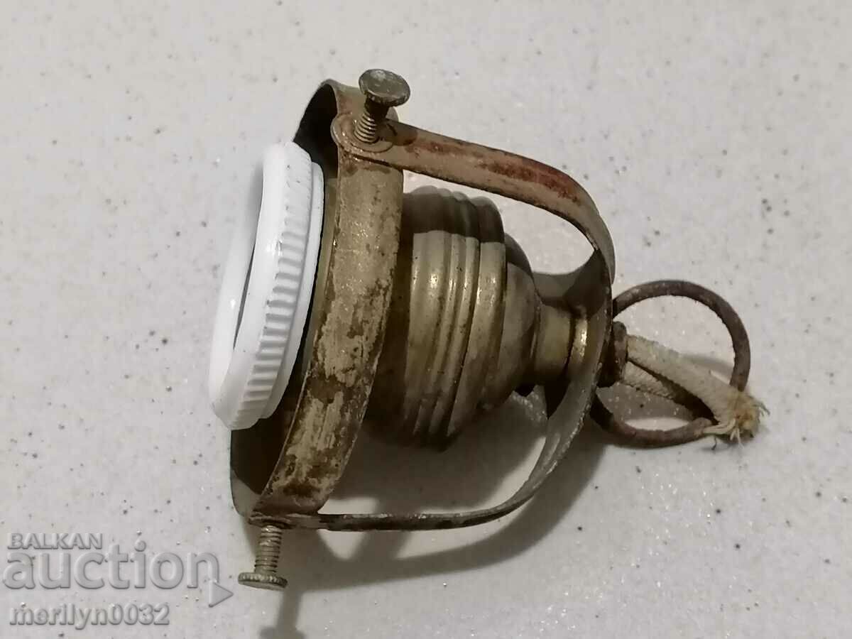 Auction Old socket with lamp holder, lantern, chandelier, lampshade, 1920 Auction Old socket with lamp holder, lantern, chandelier, lampshade, 1920