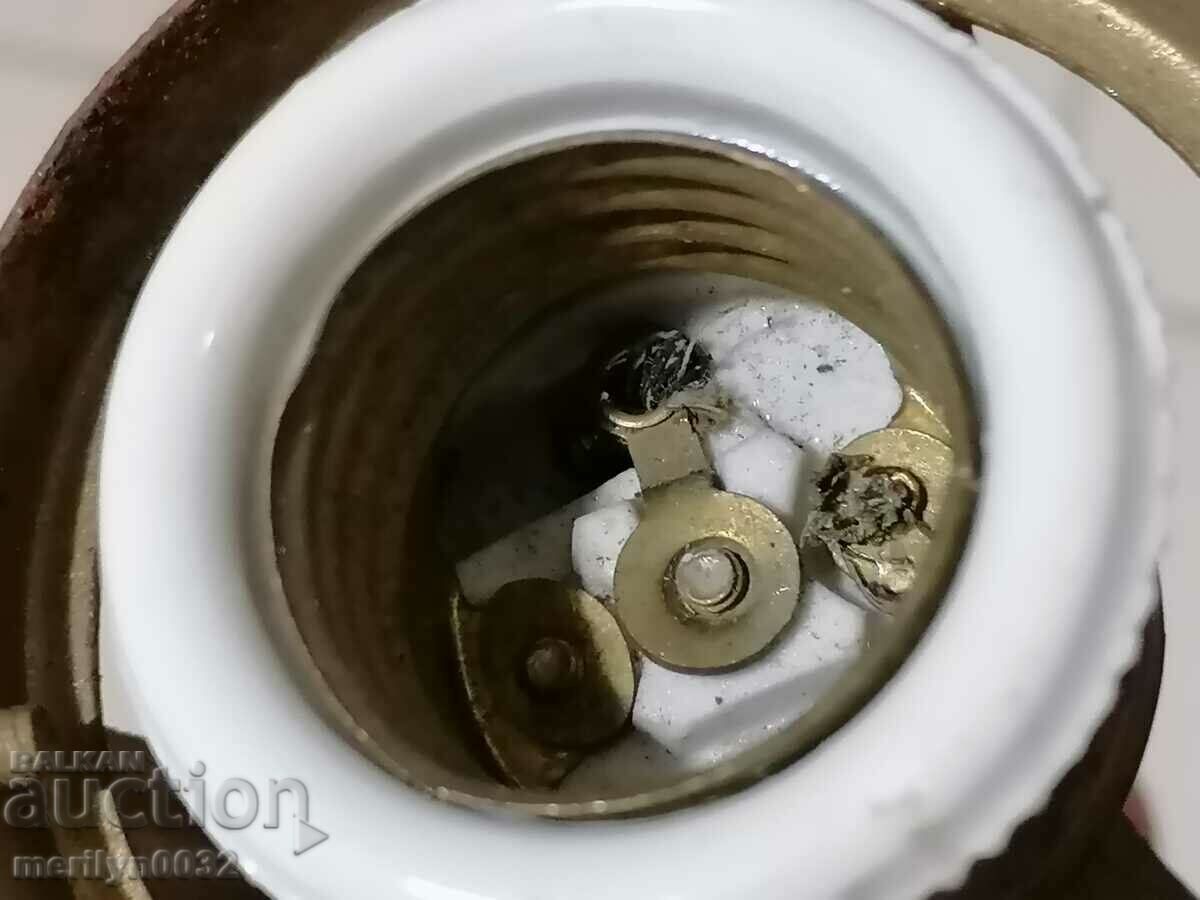 Delivery of Old socket with lamp holder, lantern, chandelier, lampshade, 1920 Delivery of Old socket with lamp holder, lantern, chandelier, lampshade, 1920