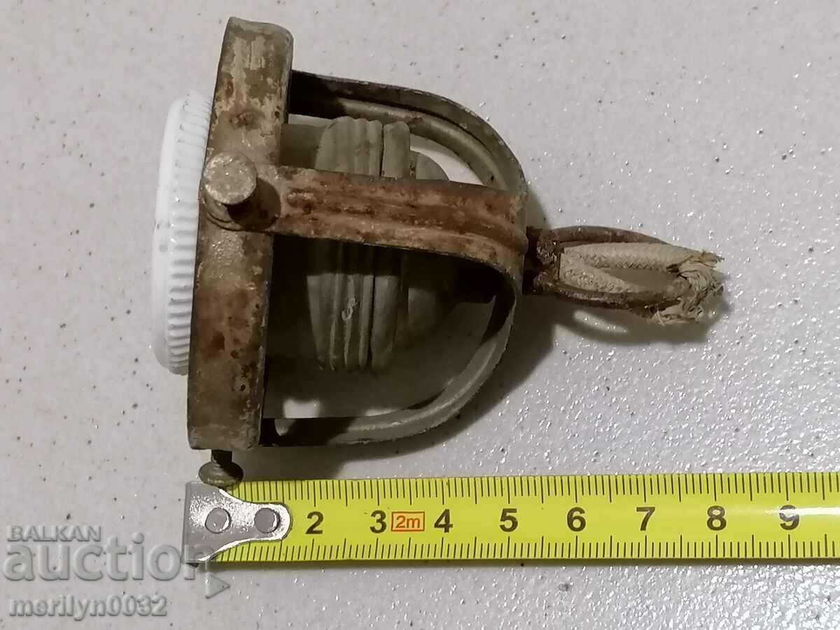 Old socket with lamp holder, lantern, chandelier, lampshade, 1920 - 6 Old socket with lamp holder, lantern, chandelier, lampshade, 1920 - 6