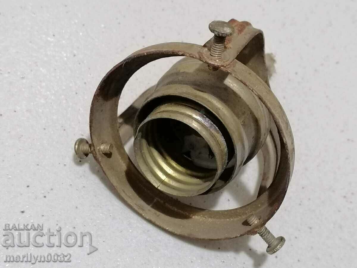 Old socket with lamp holder, lantern, chandelier, lampshade, 1920 - 7 Old socket with lamp holder, lantern, chandelier, lampshade, 1920 - 7