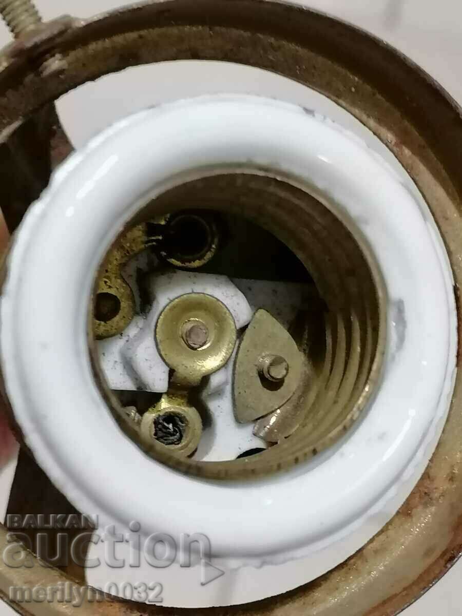 Auction Old socket with lamp holder, lantern, chandelier, lampshade, 1920 Auction Old socket with lamp holder, lantern, chandelier, lampshade, 1920