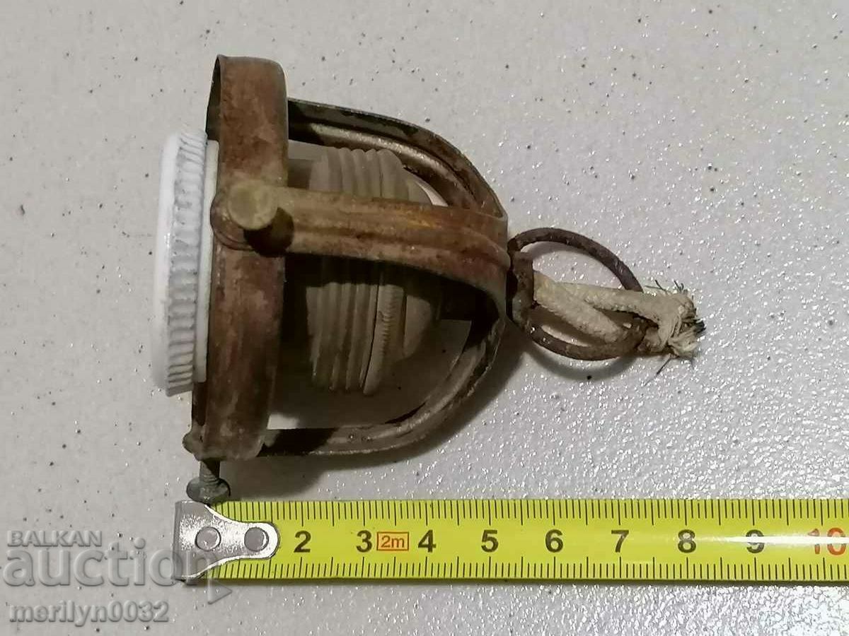 Old socket with lamp holder, lantern, chandelier, lampshade, 1920 - 5 Old socket with lamp holder, lantern, chandelier, lampshade, 1920 - 5
