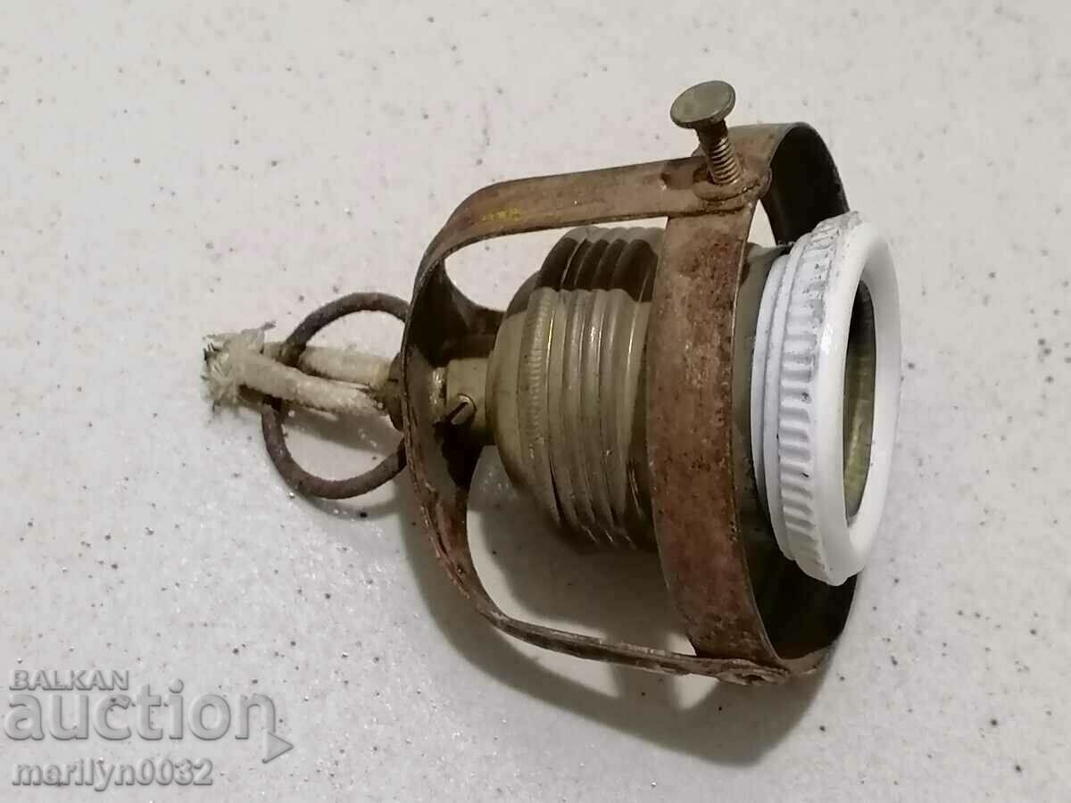 Old socket with lamp holder, lantern, chandelier, lampshade, 1920 - 6 Old socket with lamp holder, lantern, chandelier, lampshade, 1920 - 6