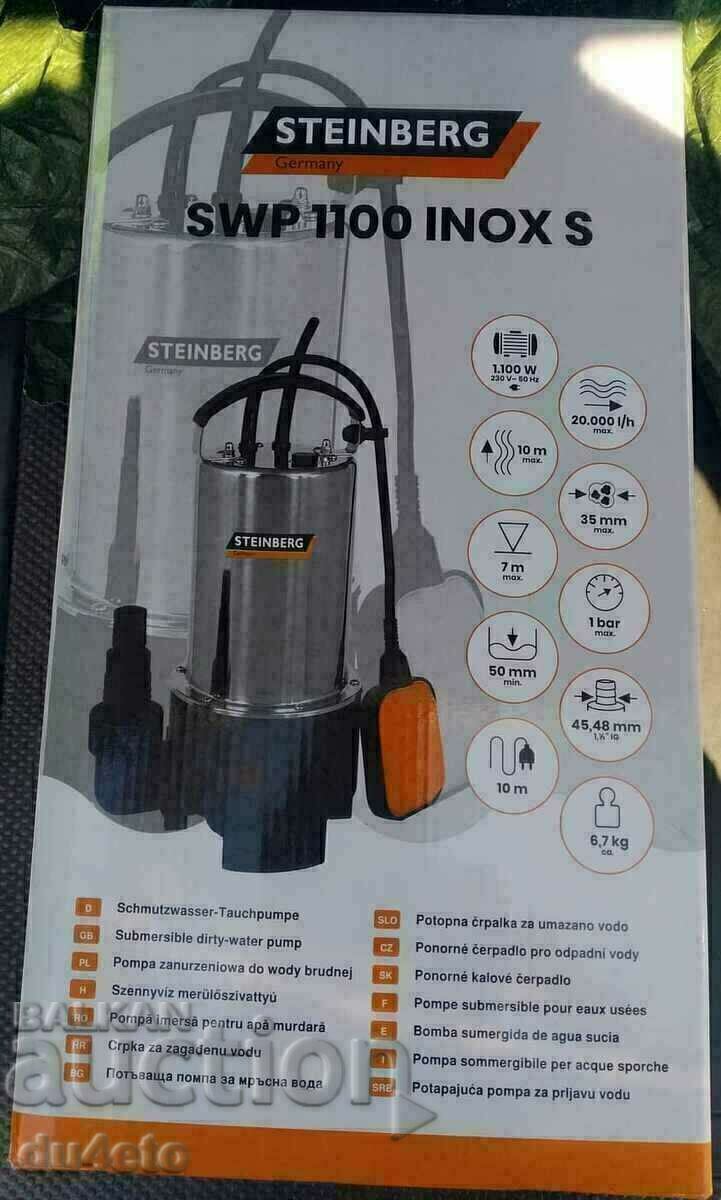 Submersible dirty water pump Steinberg SWP 1100 Inox S, 11 with price 170.00 BGN | € 86.92 Submersible dirty water pump Steinberg SWP 1100 Inox S, 11 with price 170.00 BGN | € 86.92