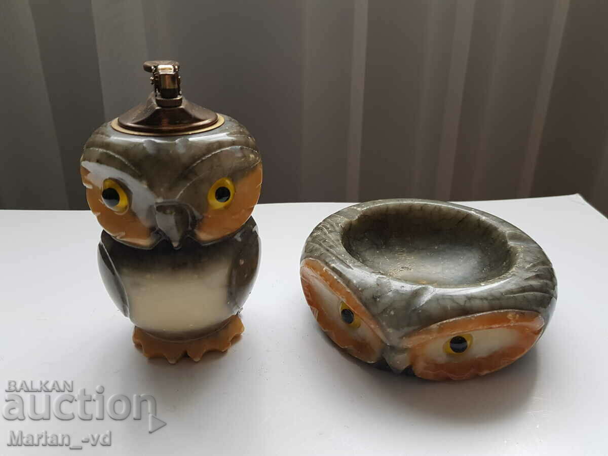 Delivery of Marble lighter and ashtray set