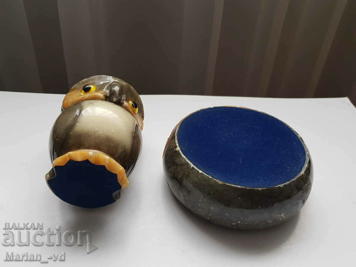 Marble lighter and ashtray set - 6