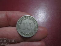 1904 10 pfennig litera F