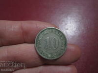1906 year 10 pfennig letter A