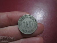 1906 10 pfennig letter E