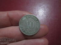 1906 10 pfennig litera D
