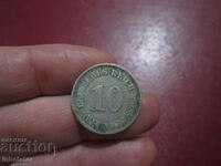 1908 10 pfennig letter A