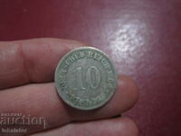 1908 10 pfennig γράμμα D