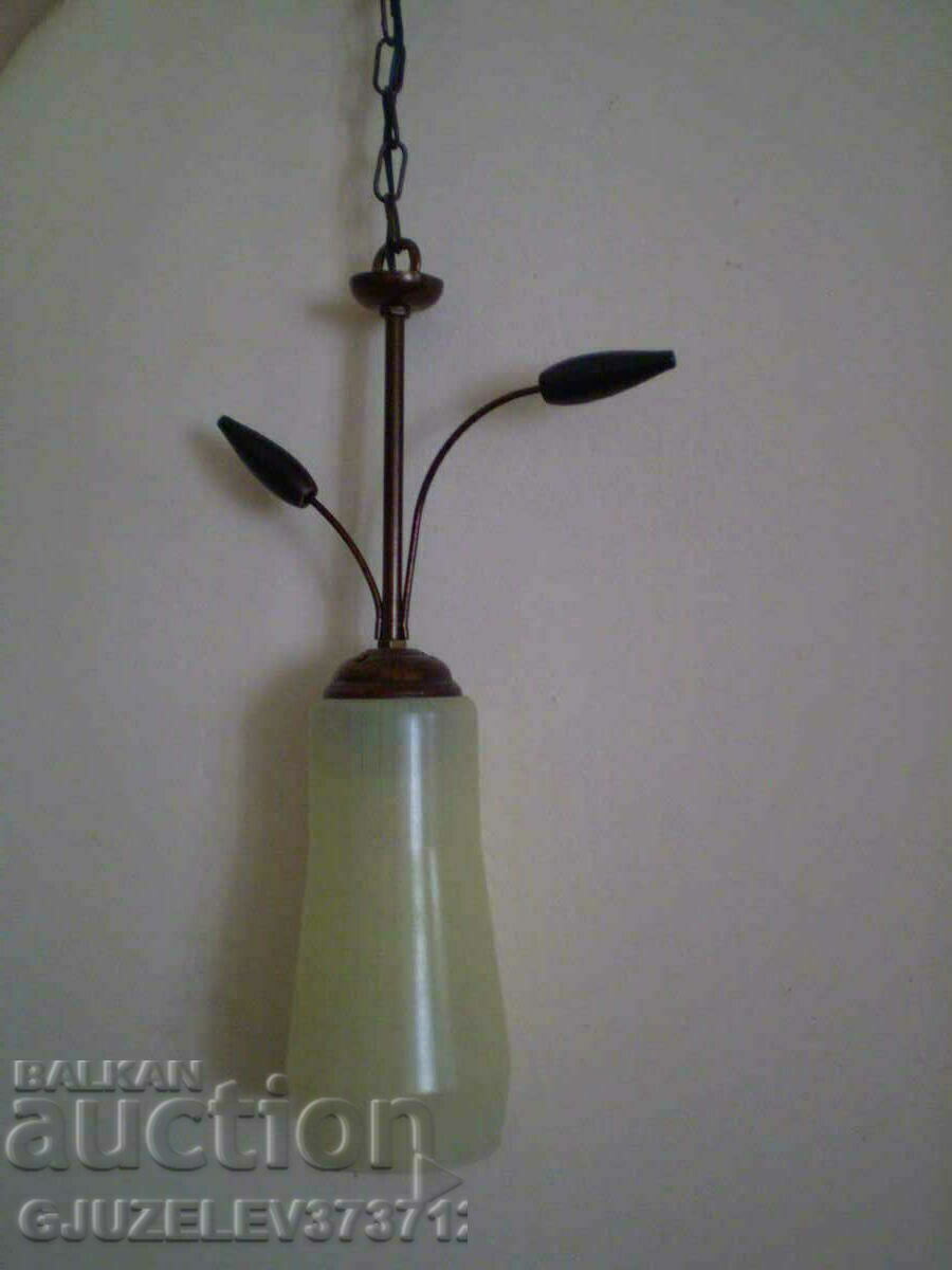 Vintage chandelier, mid-century hanging lamp