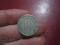 1912 10 pfennig γράμμα F