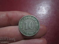 1912 anul 10 pfennig litera D