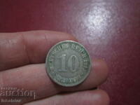 1913 10 pfennig letter D