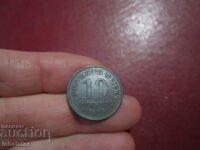1920 10 pfennig ZINC
