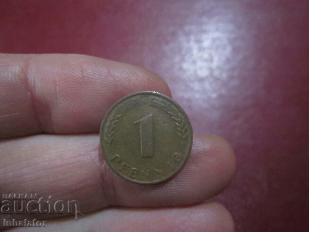 1949 1 pfennig litera G