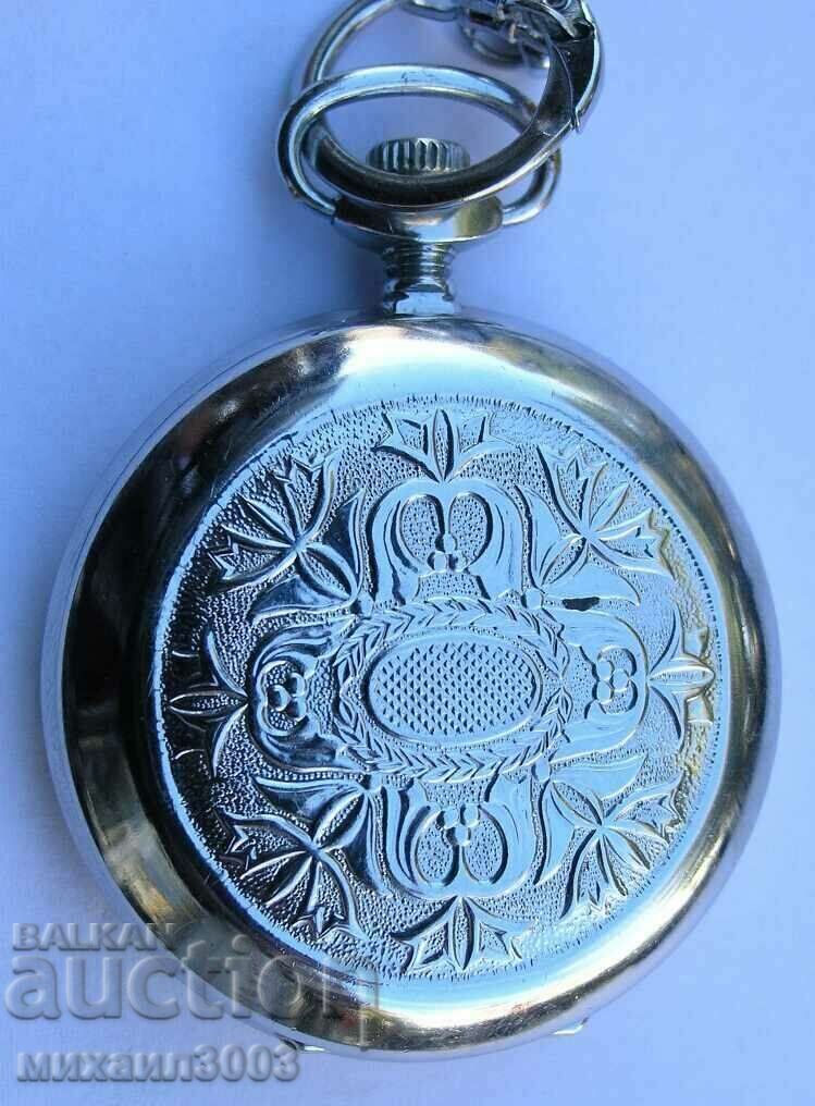 RUSSIAN ZIPPER POCKET WATCH WITH CHAIN with price 149.00 BGN | € 76.18
