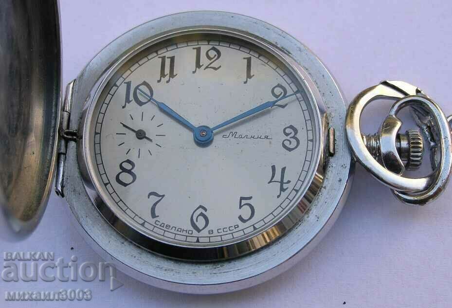 Auction  RUSSIAN ZIPPER POCKET WATCH WITH CHAIN