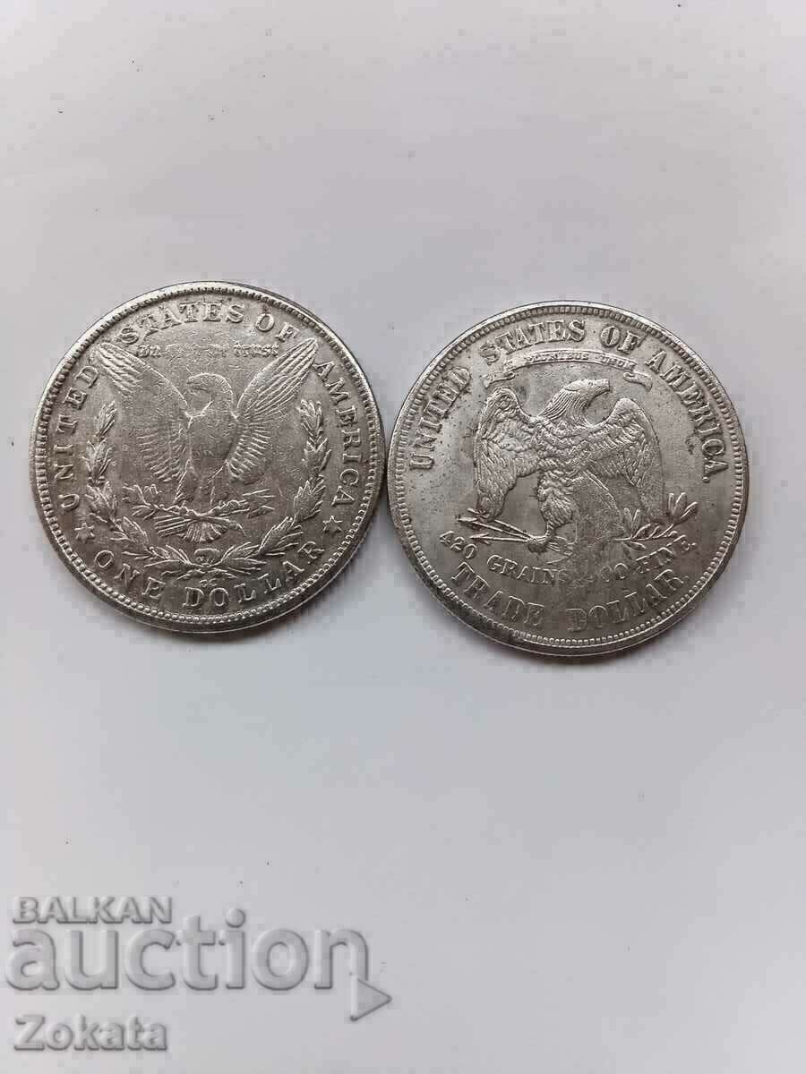 American dollars. Replicas.