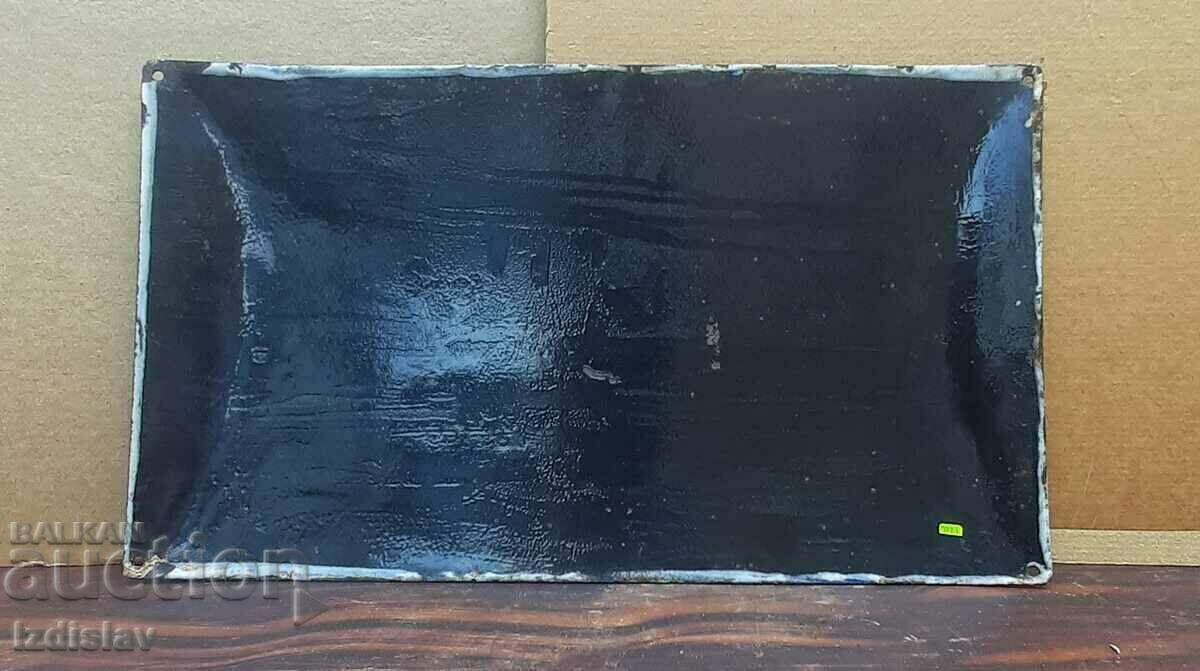 Auction  Socialist enamel plate