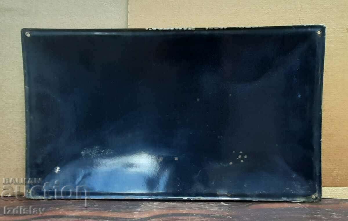 Delivery of Socialist enamel plate Delivery of Socialist enamel plate