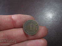 1900 letter - D - 1 pfennig Germany