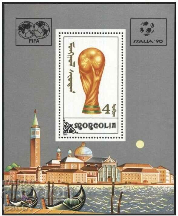 Clean block Sport Football World Cup Italy 1990 from Mongolia