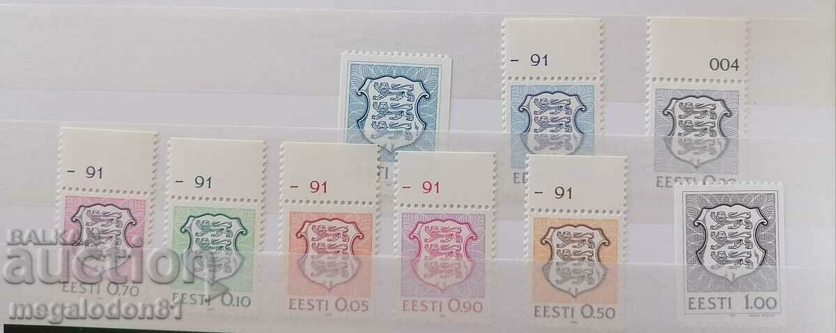 Estonia - heraldică, steme, 1991