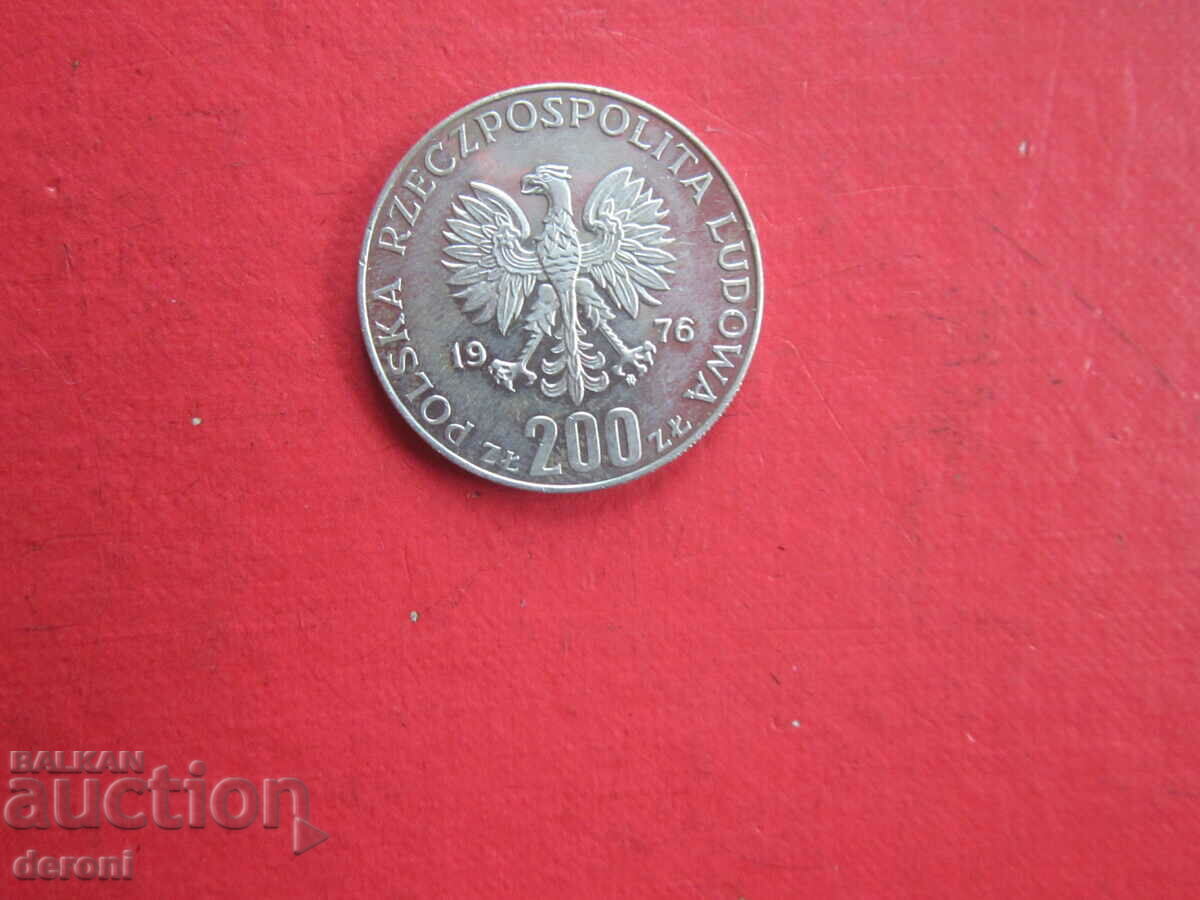 200 zloty 1976 silver coin Poland - 6 200 zloty 1976 silver coin Poland - 6